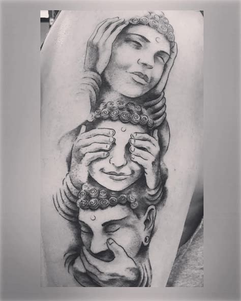 hear no evil monkey tattoo|97 Hear No Evil See No Evil Tattoo Ideas